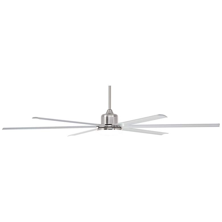 Image 6 84" Casa Arcade Brushed Nickel Damp Rated LED Ceiling Fan with Remote more views