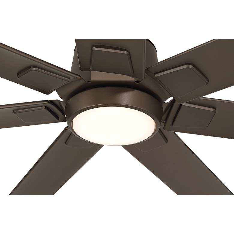 Image 3 84" Casa Vieja Airbender Emperial Bronze LED Ceiling Fan with Remote more views