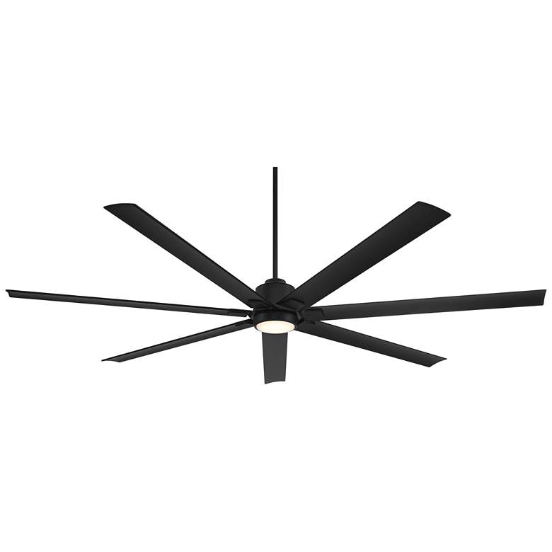 Image 2 84" Casa Vieja Airbender Matte Black LED Ceiling Fan with Remote