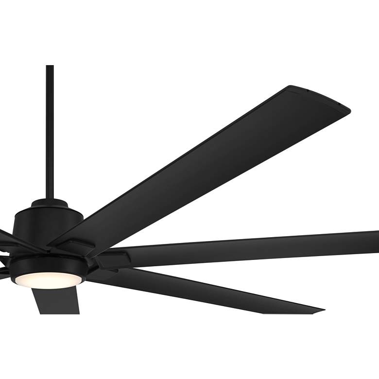 Image 5 84" Casa Vieja Airbender Matte Black LED Ceiling Fan with Remote more views