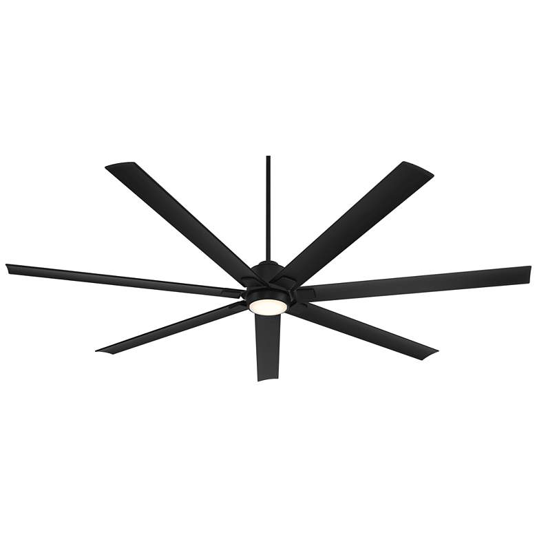 Image 7 84" Casa Vieja Airbender Matte Black LED Ceiling Fan with Remote more views