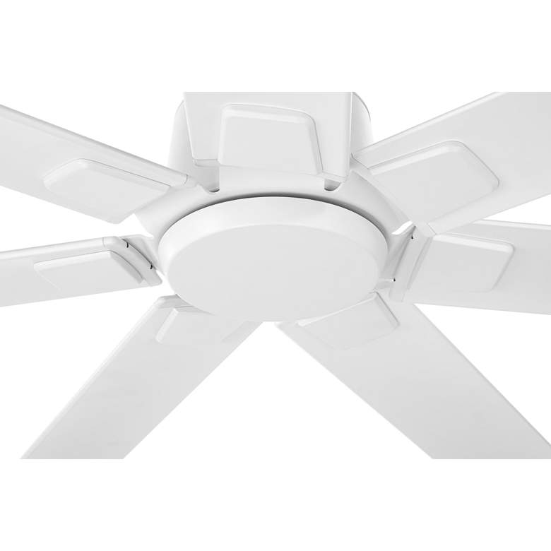 Image 4 84" Casa Vieja Airbender Matte White LED Ceiling Fan with Remote more views
