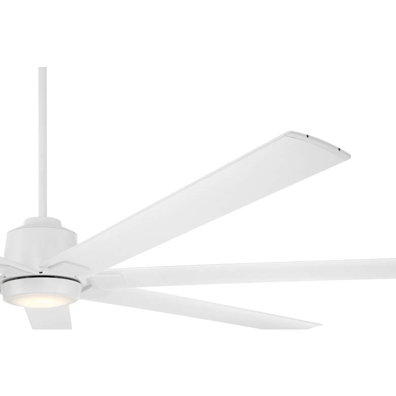 Image 5 84" Casa Vieja Airbender Matte White LED Ceiling Fan with Remote more views