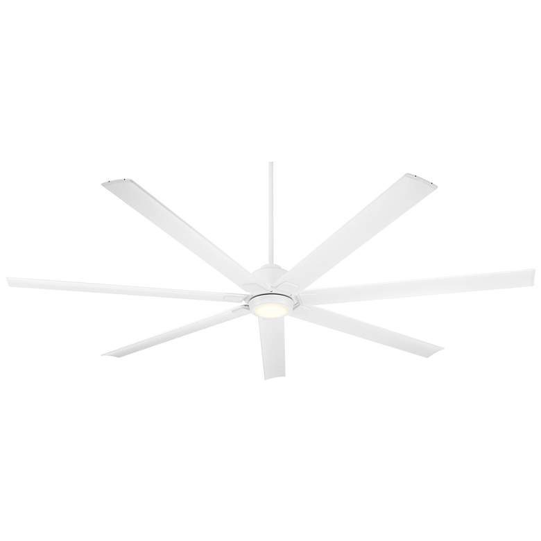Image 7 84" Casa Vieja Airbender Matte White LED Ceiling Fan with Remote more views