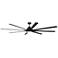 84" Craftmade Rush Flat Black LED Wet Rated Smart Large Ceiling Fan