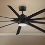 84" Fanimation Odyn-84 Dark Bronze CCT LED Large Wet Smart Ceiling Fan