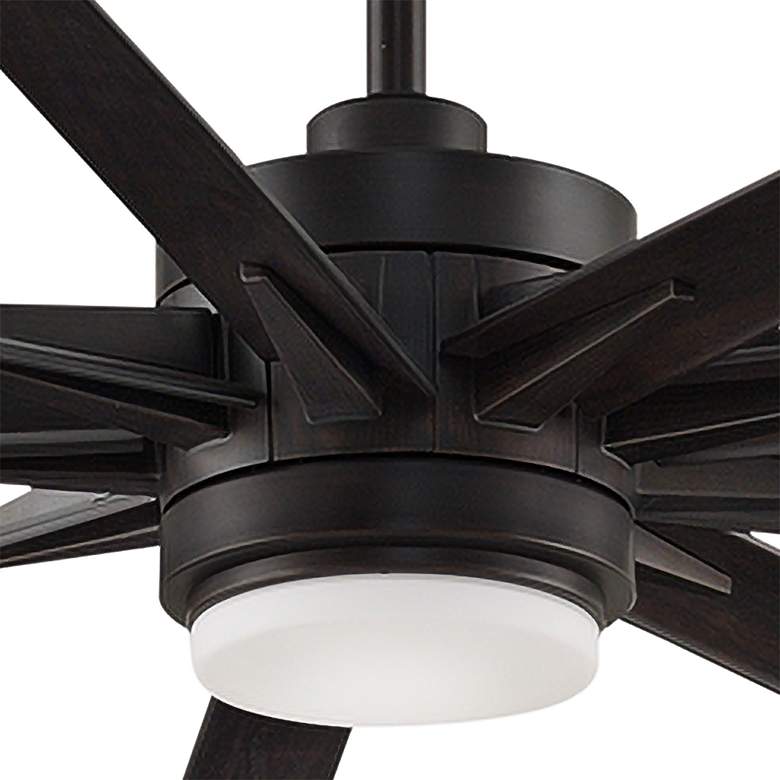 Image 3 84 inch Fanimation Odyn-84 Dark Bronze CCT LED Large Wet Smart Ceiling Fan more views