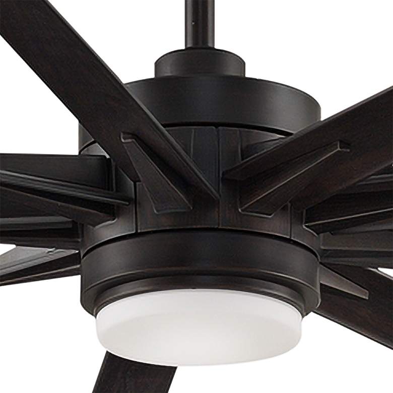 Image 3 84" Fanimation Odyn-84 Dark Bronze CCT LED Large Wet Smart Ceiling Fan more views