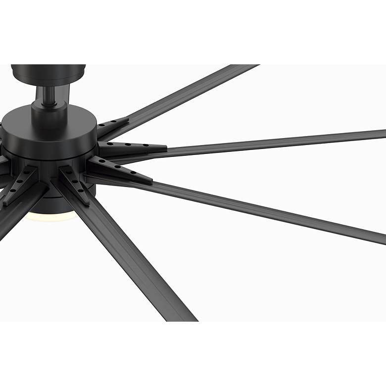 Image 4 84" Fanimation Odyn Black CCT LED Wet Smart Ceiling Fan more views