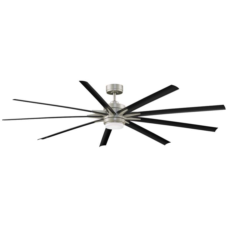 Image 2 84" Fanimation Odyn CCT LED Wet Rated Brushed Nickel Smart Ceiling Fan
