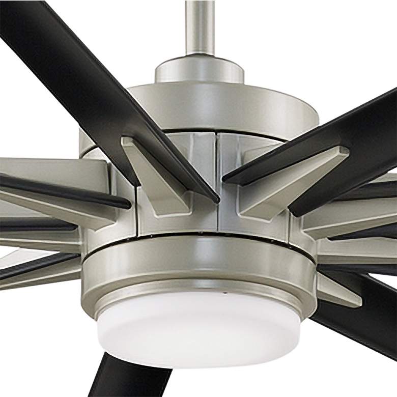 Image 3 84" Fanimation Odyn CCT LED Wet Rated Brushed Nickel Smart Ceiling Fan more views
