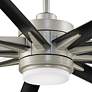 84" Fanimation Odyn CCT LED Wet Rated Brushed Nickel Smart Ceiling Fan