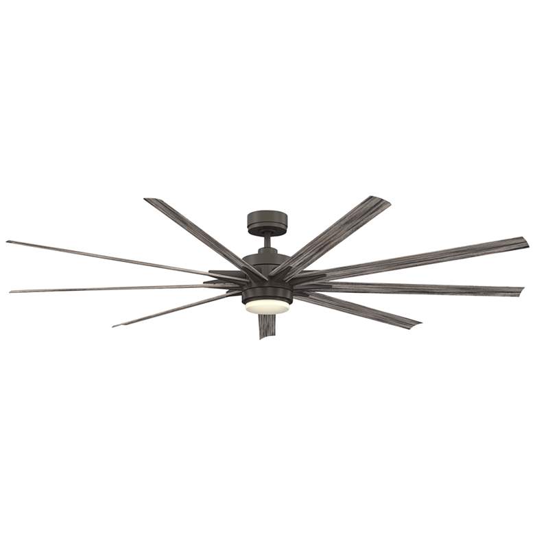 Image 2 84" Fanimation Odyn Greige CCT LED Wet Large Smart Ceiling Fan