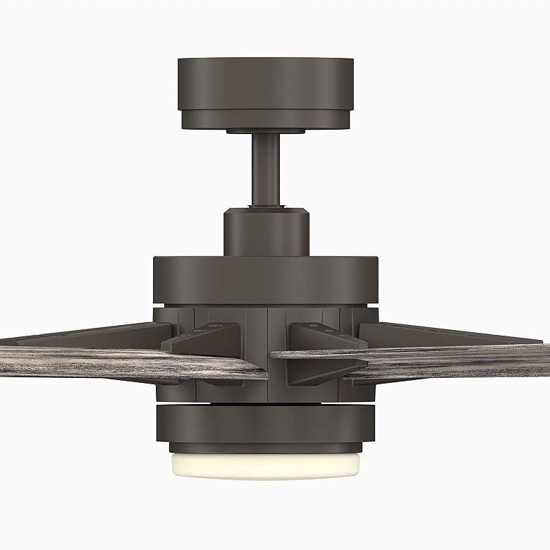 Image 4 84" Fanimation Odyn Greige CCT LED Wet Large Smart Ceiling Fan more views