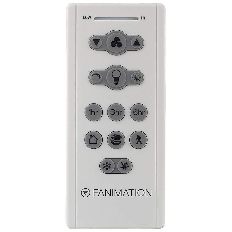 Image 6 84" Fanimation Odyn Greige CCT LED Wet Large Smart Ceiling Fan more views