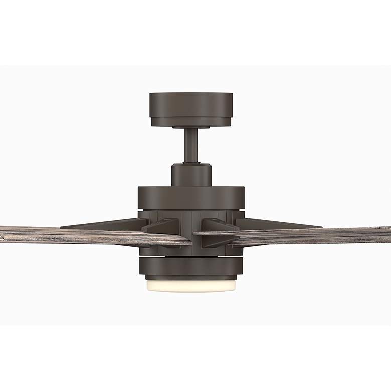Image 7 84" Fanimation Odyn Greige CCT LED Wet Large Smart Ceiling Fan more views