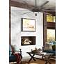 84" Fanimation Odyn Greige CCT LED Wet Large Smart Ceiling Fan