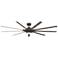 84" Fanimation Odyn Greige LED Wet Rated Large Ceiling Fan with Remote