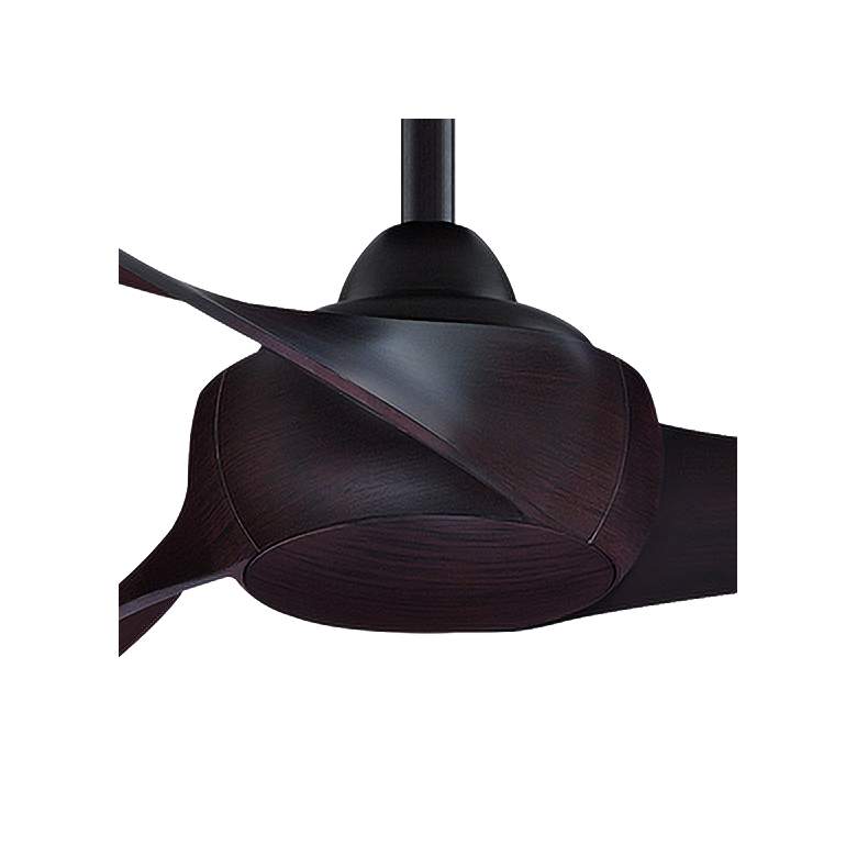 Image 3 84 inch Fanimation Wrap Dark Bronze Damp Smart Ceiling Fan more views