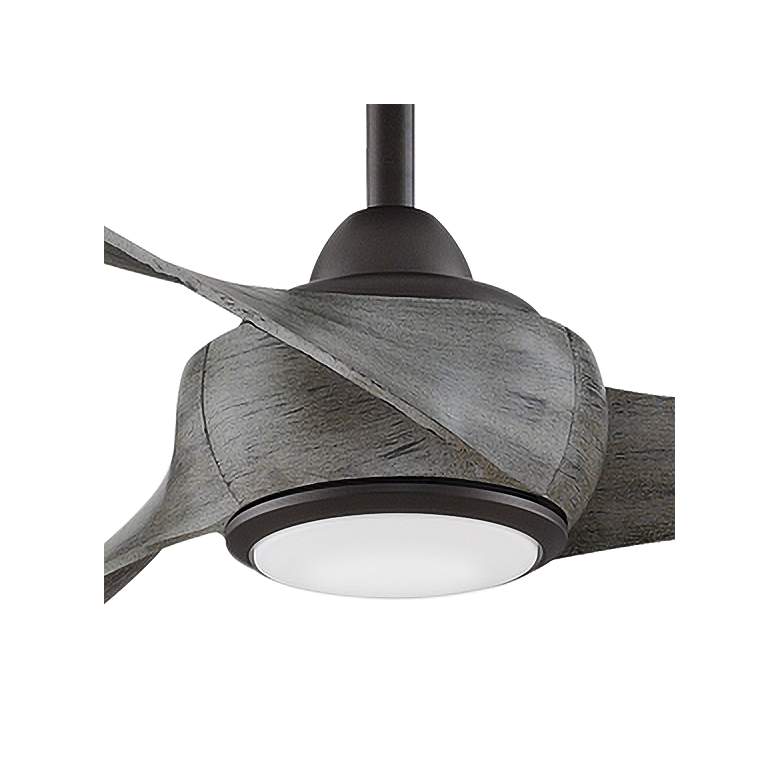 Image 3 84 inch Fanimation Wrap Matte Greige LED Damp Smart Ceiling Fan more views