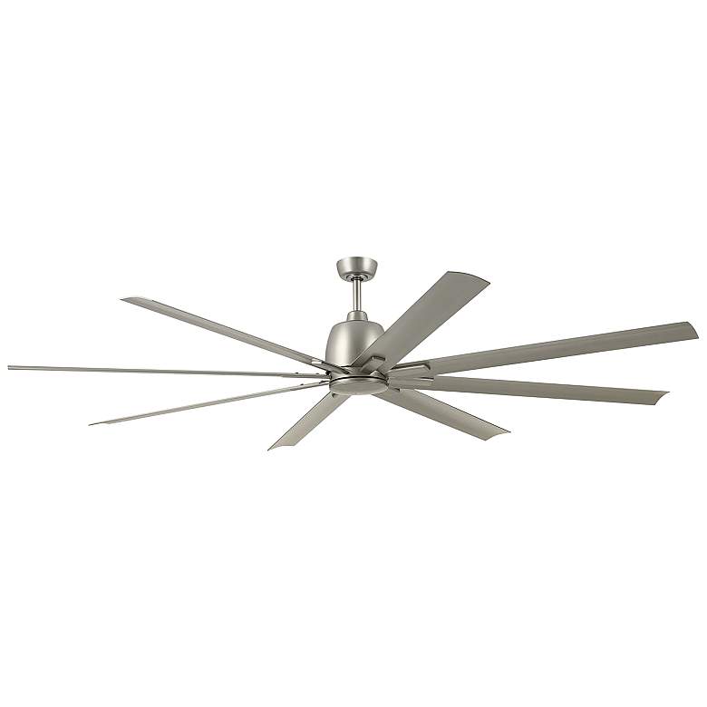 Image 2 84" Kichler Breda Brushed Nickel Large Outdoor Ceiling Fan with Remote