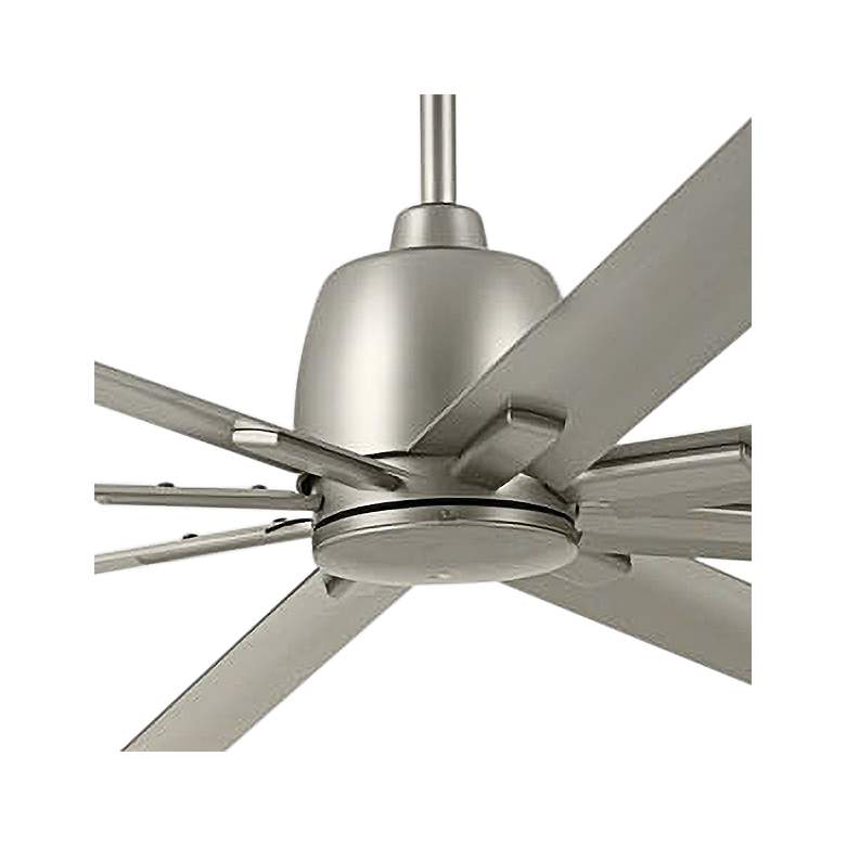 Image 3 84" Kichler Breda Brushed Nickel Large Outdoor Ceiling Fan with Remote more views