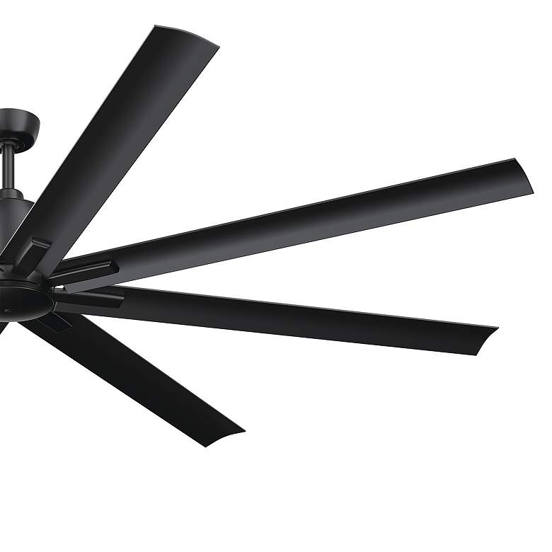 Image 5 84" Kichler Breda Satin Black Large Outdoor Ceiling Fan with Remote more views