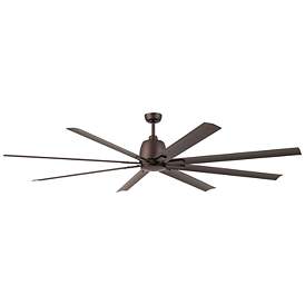 Image1 of 84" Kichler Breda Satin Bronze Large Outdoor Ceiling Fan with Remote