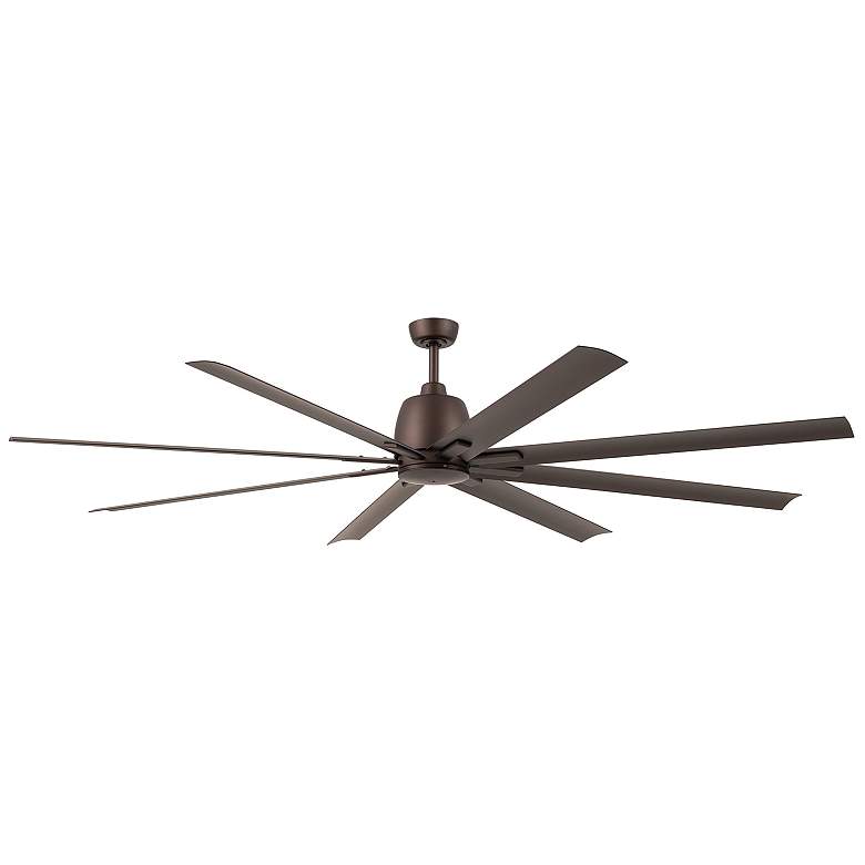 Image 1 84 inch Kichler Breda Satin Bronze Large Outdoor Ceiling Fan with Remote