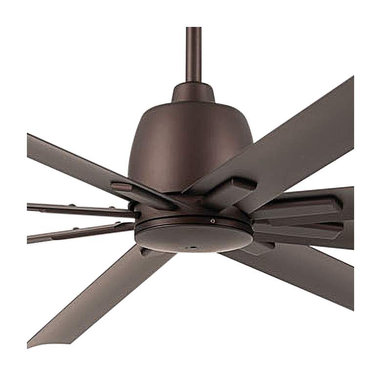 Image 3 84" Kichler Breda Satin Bronze Large Outdoor Ceiling Fan with Remote more views