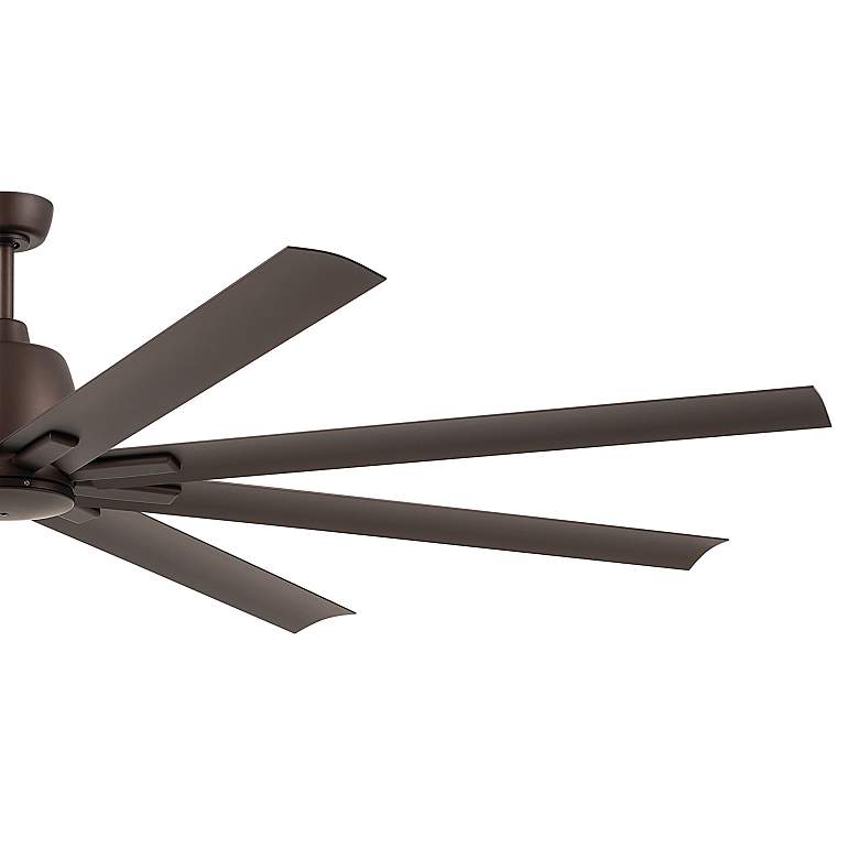 Image 3 84 inch Kichler Breda Satin Bronze Large Outdoor Ceiling Fan with Remote more views