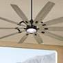 84" Minka Aire Barn H2O Coal Large Outdoor LED Smart Ceiling Fan