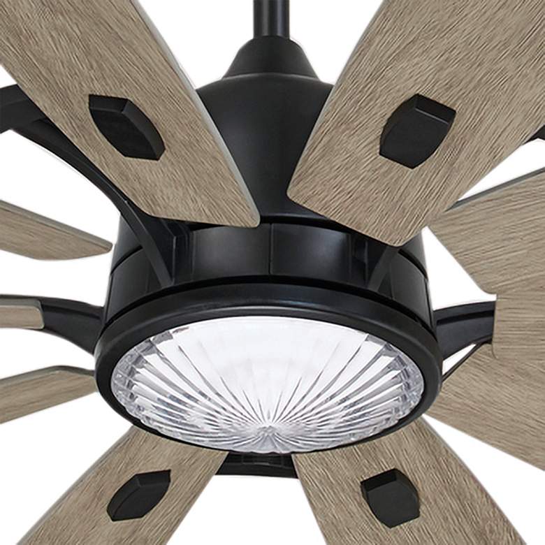Image 3 84 inch Minka Aire Barn H2O Coal Large Outdoor LED Smart Ceiling Fan more views
