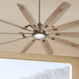 Image1 of 84" Minka Aire Barn H2O Heirloom Bronze Outdoor LED Smart Ceiling Fan