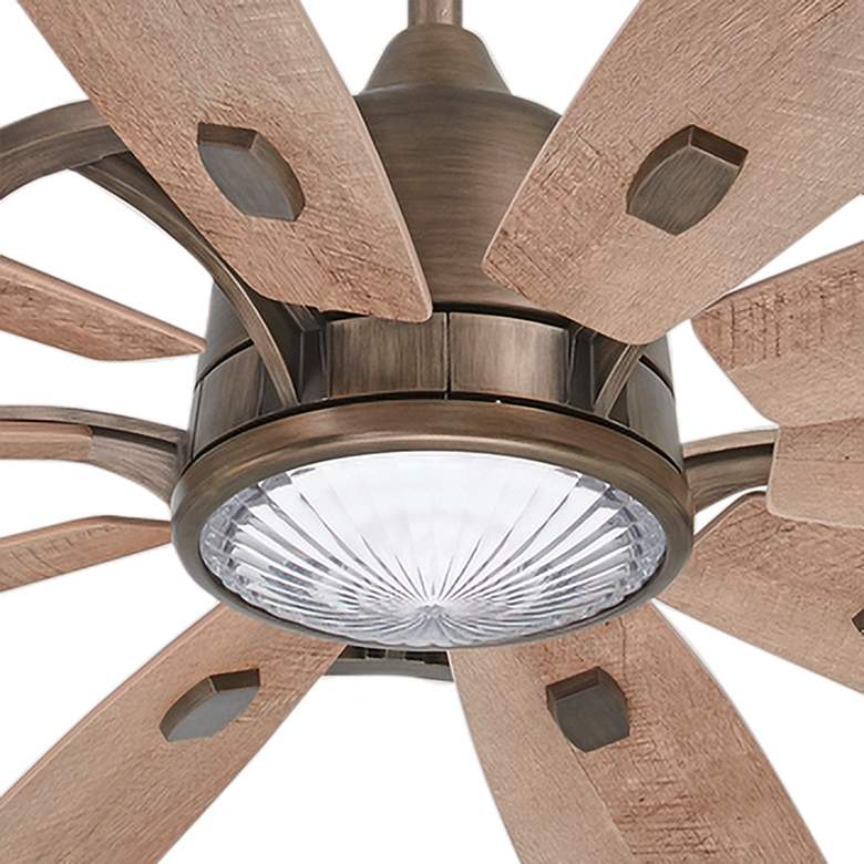 Image 3 84 inch Minka Aire Barn H2O Heirloom Bronze Outdoor LED Smart Ceiling Fan more views