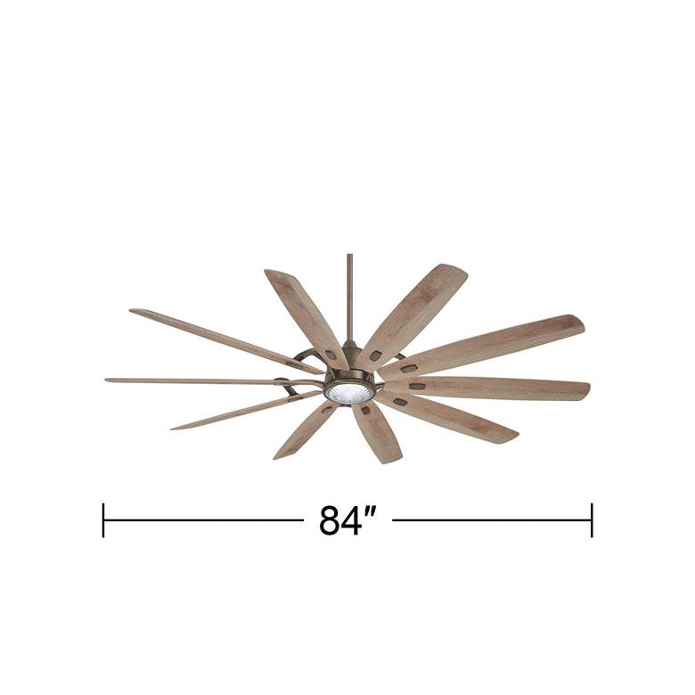 Image 6 84" Minka Aire Barn H2O Heirloom Bronze Outdoor LED Smart Ceiling Fan more views