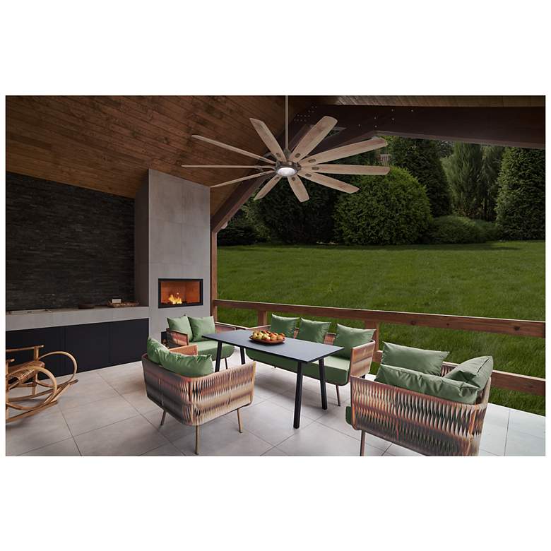 Image 6 84" Minka Aire Barn H2O Heirloom Bronze Outdoor LED Smart Ceiling Fan more views