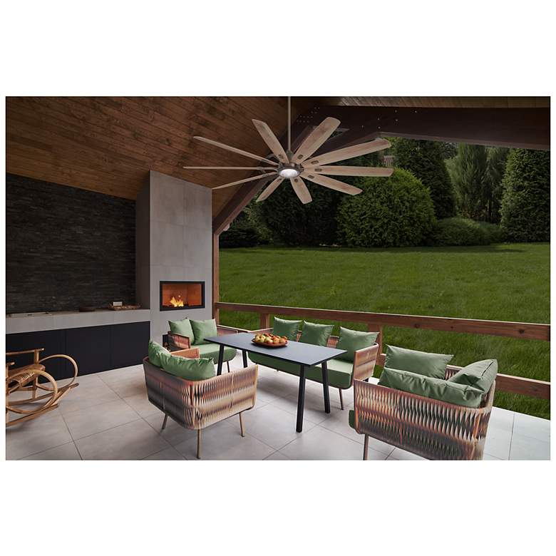 Image 6 84 inch Minka Aire Barn H2O Heirloom Bronze Outdoor LED Smart Ceiling Fan more views