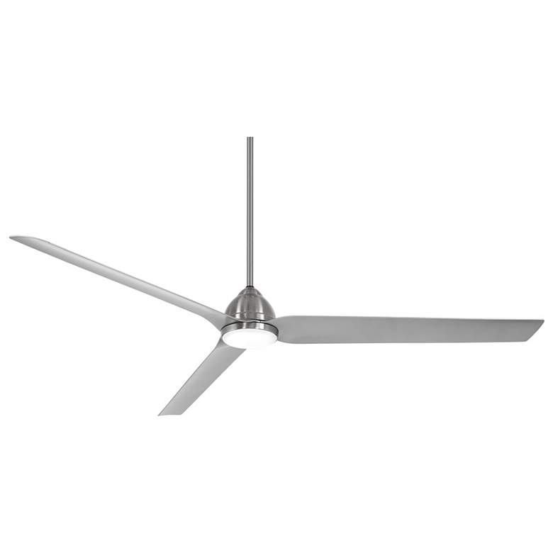 Image 1 84 inch Minka Aire Java Xtreme Brushed Nickel Smart LED Ceiling Fan