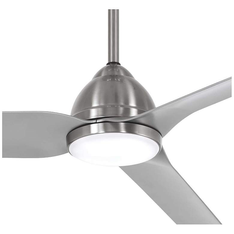 Image 3 84" Minka Aire Java Xtreme Brushed Nickel Smart LED Ceiling Fan more views