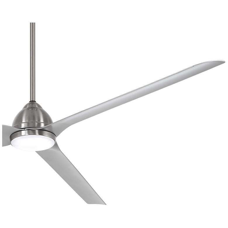 Image 4 84" Minka Aire Java Xtreme Brushed Nickel Smart LED Ceiling Fan more views