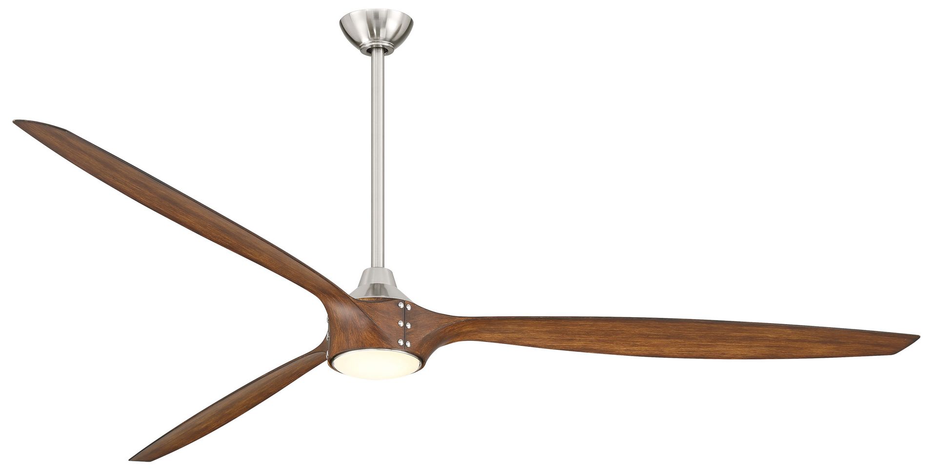 84" Minka Aire Pierce Brushed Nickel LED Smart Ceiling Fan