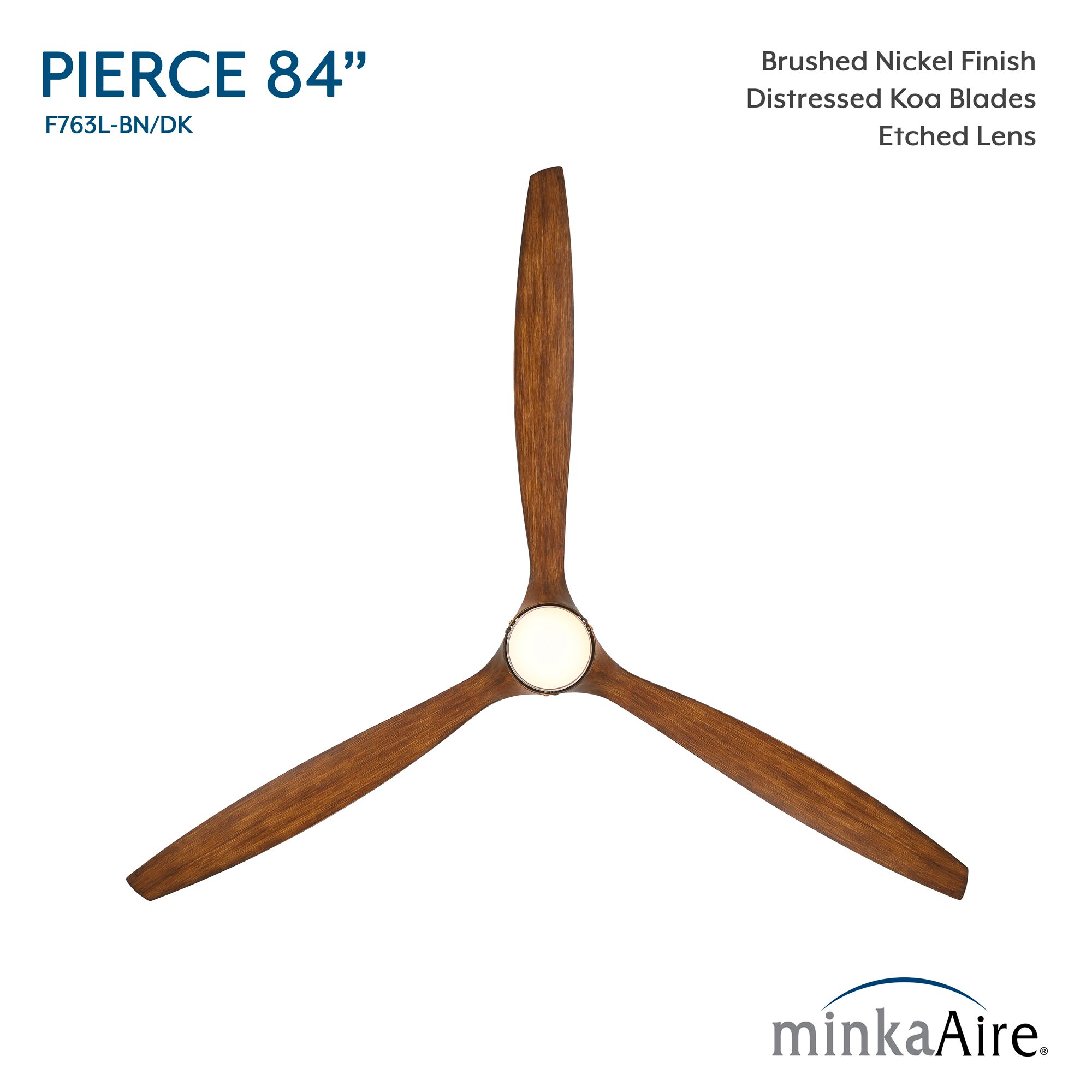 Image 7 84" Minka Aire Pierce Brushed Nickel LED Smart Ceiling Fan more views