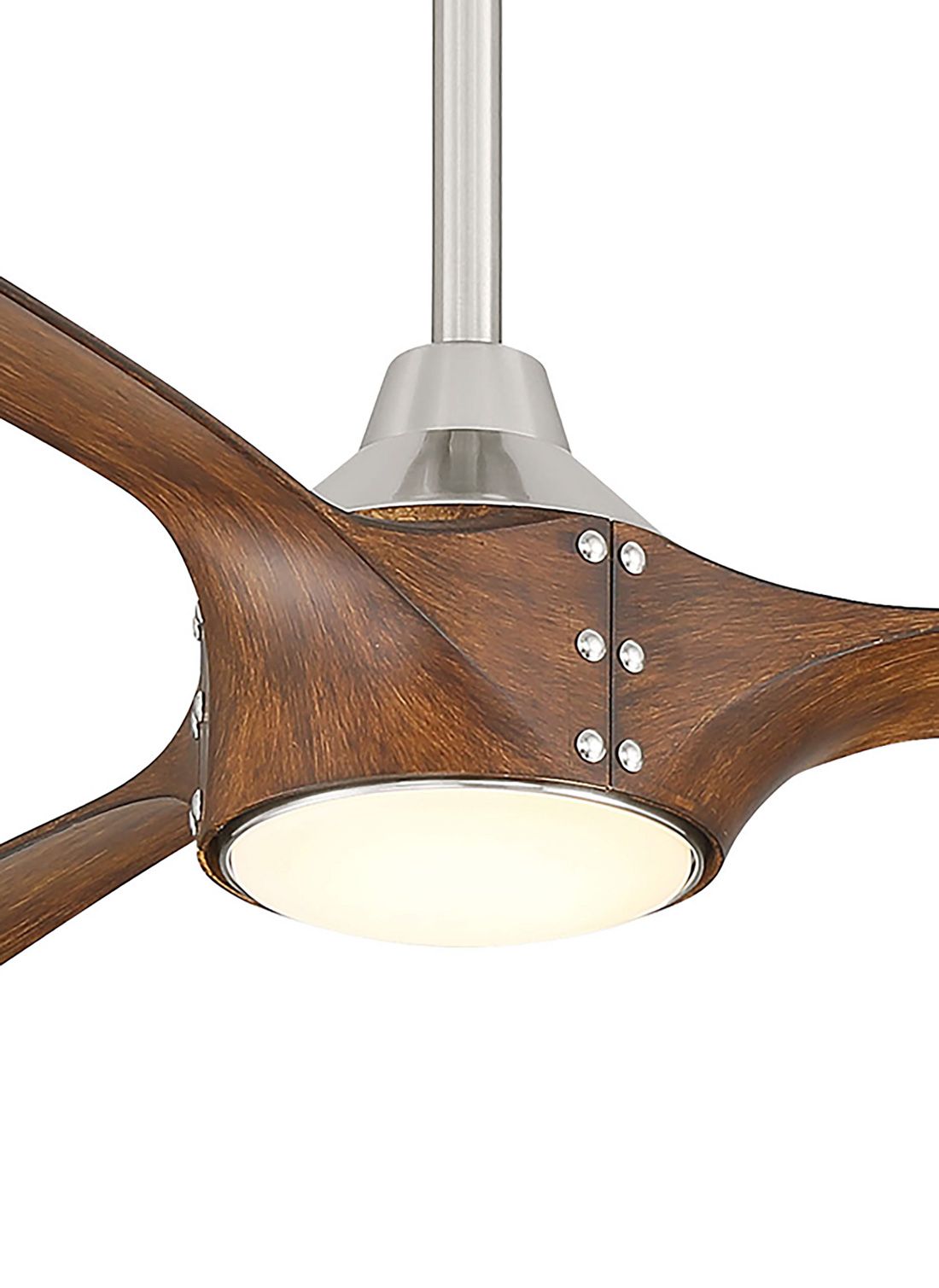 84" Minka Aire Pierce Brushed Nickel LED Smart Ceiling Fan
