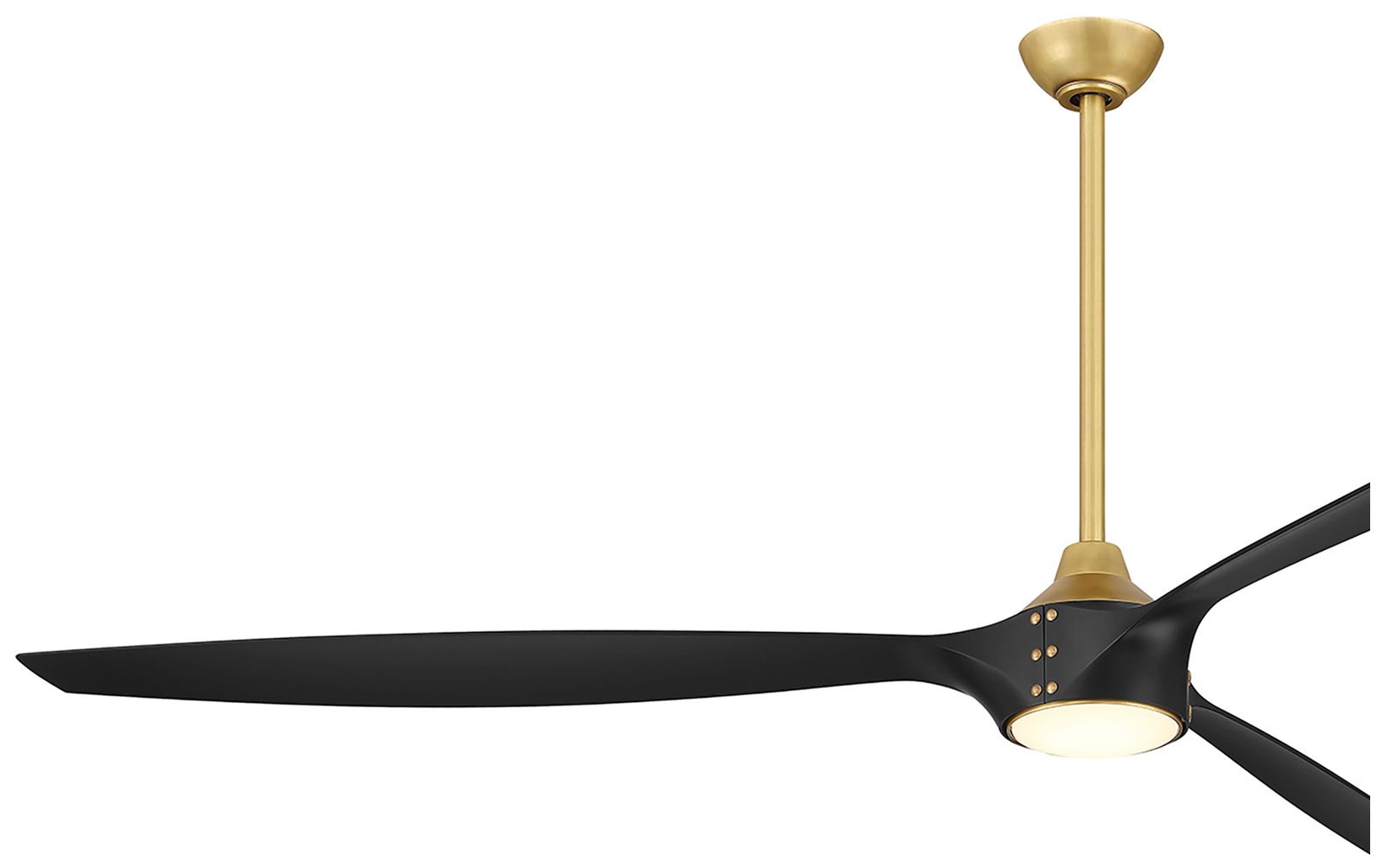 Image 3 84" Minka Aire Pierce Legacy Brass LED Smart Ceiling Fan more views