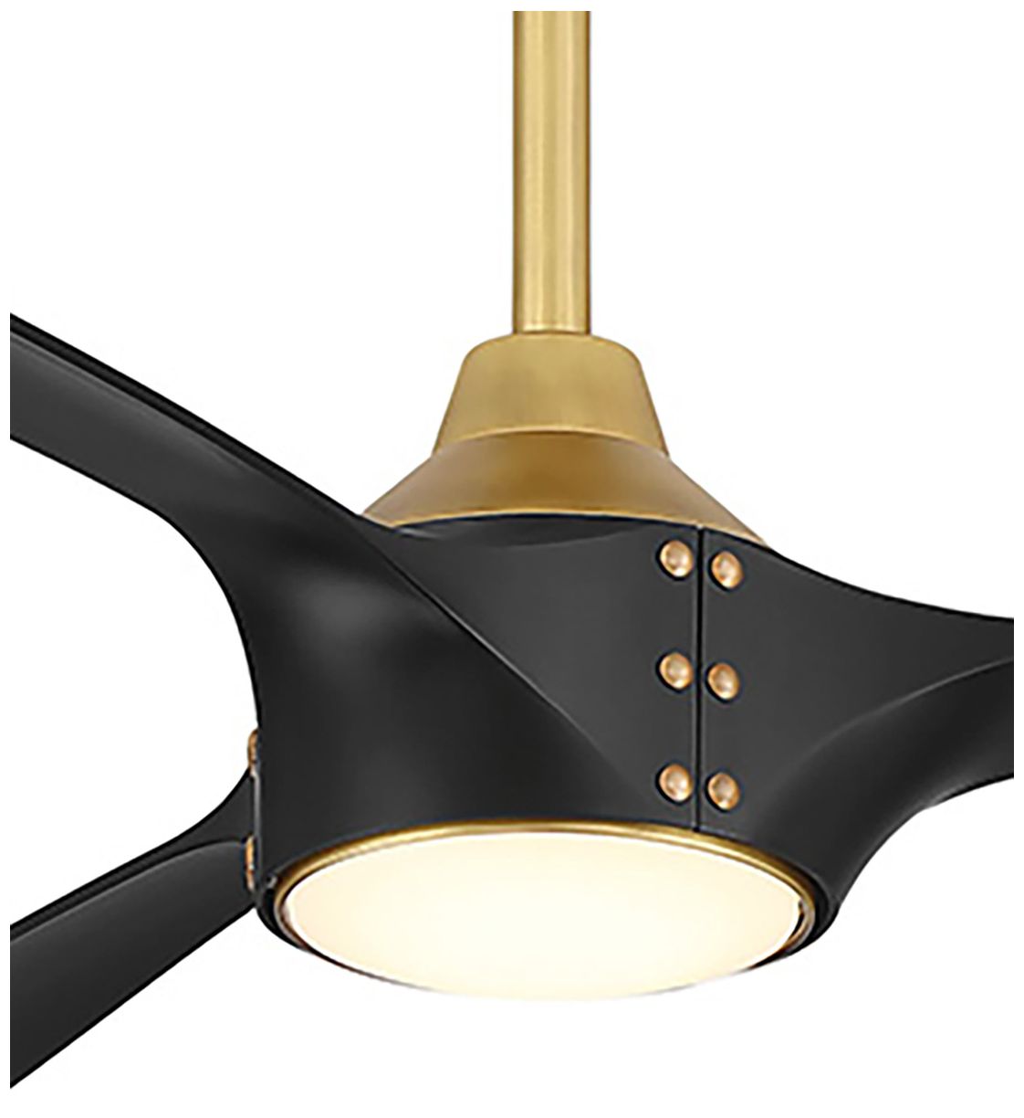 Image 4 84" Minka Aire Pierce Legacy Brass LED Smart Ceiling Fan more views