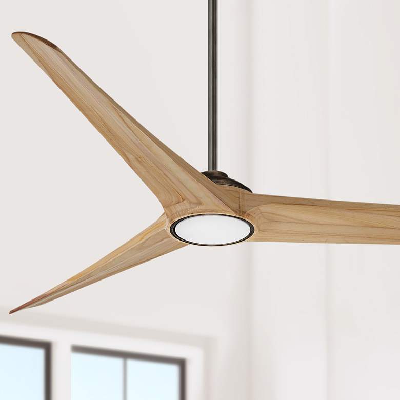 Image 1 84 inch Minka Aire Timber Heirloom Bronze Modern LED Fan with Remote