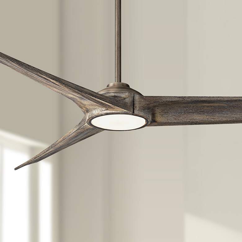 Image 1 84" Minka Aire Timber LED Heirloom Bronze Indoor Large Fan with Remote