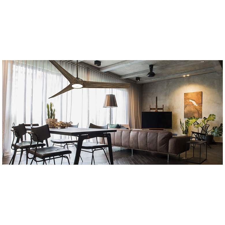 Image 6 84" Minka Aire Timber LED Heirloom Bronze Indoor Large Fan with Remote more views