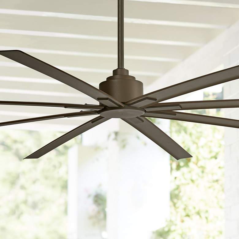 Image 1 84" Minka Aire Xtreme H2O Bronze Wet Large Ceiling Fan with Remote